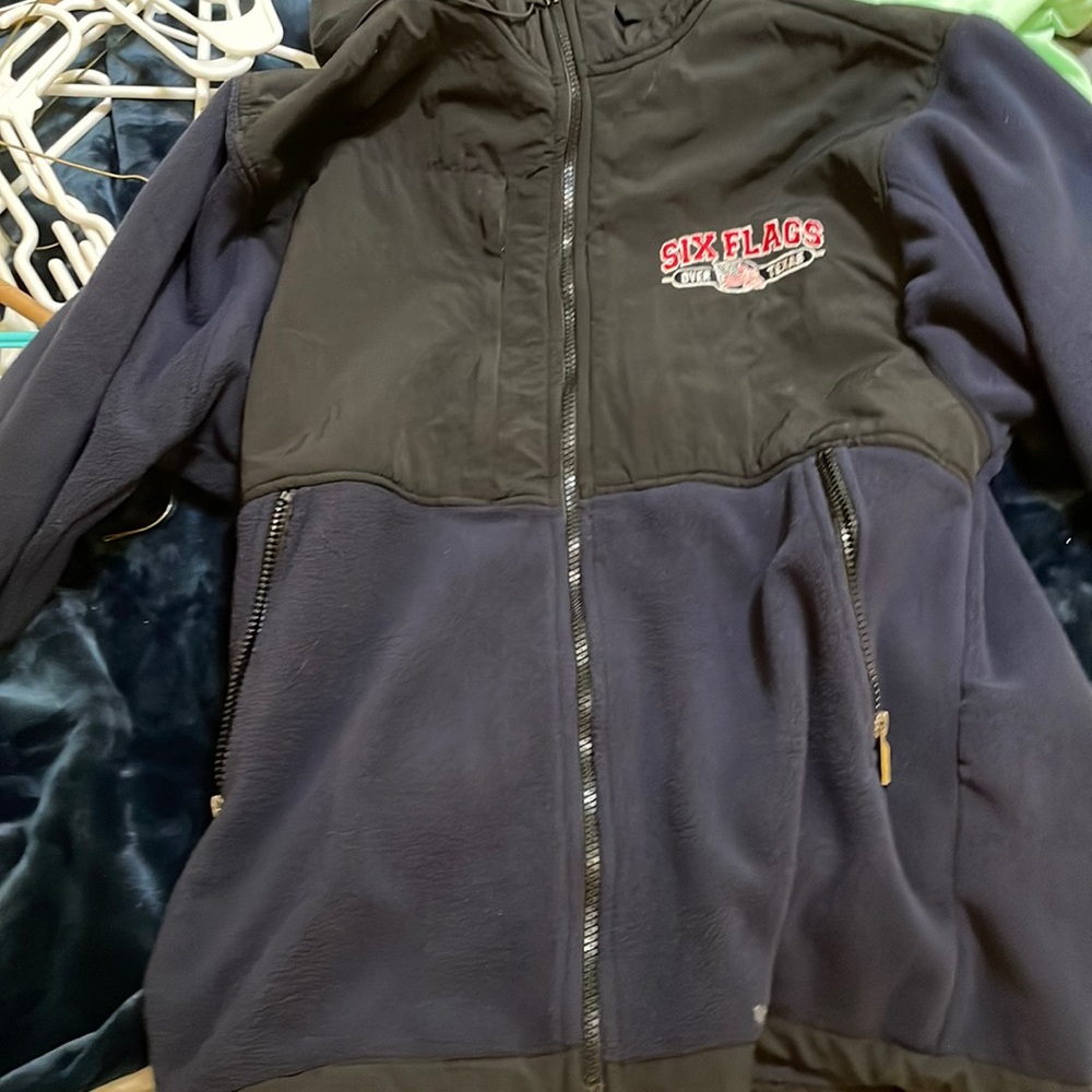 Nice six flags rain jacket